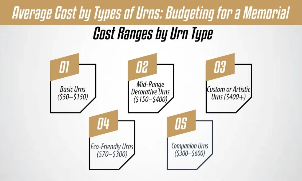 Average Cost by Types of Urns